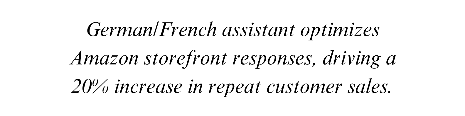 Amazon storefront optimization services, German French e-commerce assistant, customer retention for Amazon sellers, Berlin e-commerce outsourcing